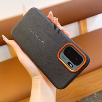 Étui de protection antichoc en cuir PU mat à motif de coutures de luxe avec protection d'objectif en métal pour OnePlus 15R / Ace 6 6T / 6 Ultra / Turbo 6 6V