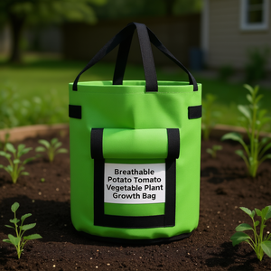 Sac de culture respirant pour plantes, taille moyenne, vert, pour la culture de légumes - Product Image 2