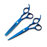 Kit de ciseaux de coiffure professionnels en acier inoxydable pour salon de coiffure et usage domestique, avec logo personnalisé gratuit, pour la coupe et l'éclaircissement des cheveux