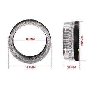 Sanvi 3-Inch I8 Round White Yellow LED Angel Eyes Auto <b>Light</b> Accessories for Camry Civic Headlight <b>Projector</b> Lens 12V Voltage - Product Image 2