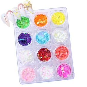 Lentejuelas holográficas mixtas con forma de mariposa, pigmento brillante para decoración de uñas y sombra de ojos - Product Image 1