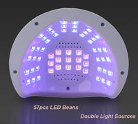 Lampe à ongles UV LED haute puissance Sun S9 268W professionnelle 2024, séchage rapide du vernis gel avec capteur automatique pour salon de manucure