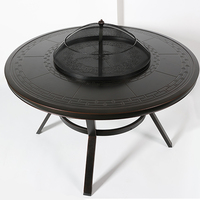 Fulin – meubles de jardin en fonte d'aluminium, mobilier d'extérieur en fer forgé, barbecue coréen, ensembles de Table et de chaises avec seau à glace