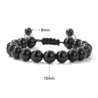 Bracelet d'amitié en pierres naturelles mates rondes de 10 mm, agates, jaspes, perles faites à la main, bijoux énergétiques pour la guérison et le yoga, pour hommes et femmes