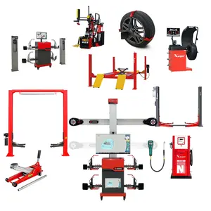 One-Stop Garage Equipment Banden Service Wiel Balancer 2/4 Post Auto Lift Wiel Uitlijning Machine Bandenwisselaar Combo