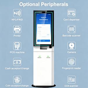 Terminal de réservation d'hôtel en libre-service avec distributeur de cartes, terminal de paiement et scanner de passeport - Product Image 4