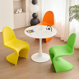 Modern Acrylic Dining Chair with <b>Backrest</b> for Dining Room Adult Use by Canvas - Product Image 2