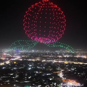 Kit de système de spectacle de drones MMC avec fonction de sortie ou de retour automatique des boîtes, 60 drones synchronisés pour spectacle aérien avec lumières LED - Product Image 6