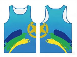 Unisex Casual Crew Neck Sports Polyester Sleeveless Running Gym Tank Top Custom Quick Dry Sublimation Breathable <b>Mesh</b> Marathon - Product Image 3