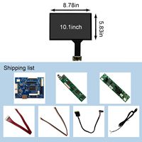 Pantalla LCD para Exteriores, Táctil Capacitiva de 10.1 Pulgadas, 1280x800, 1000 Nits de Brillo, Panel LCD para Exteriores con Placa de Control H/D VGA AV