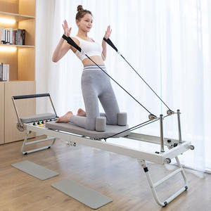 Tempat Tidur <span class=keywords><strong>Pilates</strong></span> Baja Ringan untuk Penggunaan di Rumah, Lipat, dengan Fitur Teleskopik untuk Pembentukan Tubuh dan Penghematan Ruang - Product Image 1