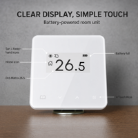 Système de thermostat numérique sans fil WiFi HY213RF Tuya pour chauffage central, économie d'énergie, chauffage au sol avec récepteur, Smart Life