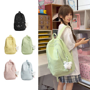 Summer New Style lightweight large capacity Fresh and Cute fashionable breathable plaid Other <b>Backpacks</b> - Product Image 1