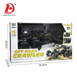 Voiture <span class=keywords><strong>RC</strong></span> tout-terrain 6 roues motrices 2,4 GHz, camion d'escalade télécommandé, carrosserie en alliage, gros pneus, véhicule électrique jouet - Product Image 6