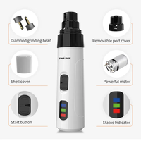 Lime à ongles électrique rechargeable pour animaux de compagnie, silencieuse et sûre pour le soin des chats et des chiens, outil de toilettage