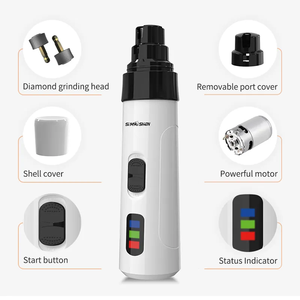 Amoladora de Uñas Recargable para Mascotas, Segura para Perros y Gatos, Pulidora Eléctrica de Uñas de Bajo Ruido, Herramienta de Aseo - Product Image 2