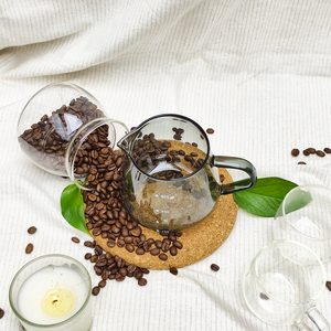 Petite cafetière à expresso en verre manuelle et portable et pot à expresso écologique pour la maison, le bureau et les cafés - Product Image 2