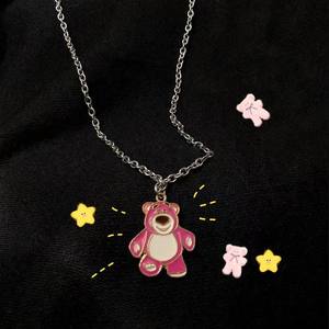 Collier enfant ours de dessin animé mignon, tendance, pour couple étudiant, simple, polyvalent, accessoire de pull pour femme - Product Image 3