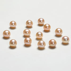 ลูกปัดน้ำจืดธรรมชาติสีส้มสดใส งานแฮนด์เมด DIY ของ Zhuji Pearl  แข็งแรง ทนทาน หลากสีสัน - Product Image 2