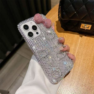 Custodia Antiurto Carina con Glitter e Brillantini per <span class=keywords><strong>iPhone</strong></span> 17 Pro Max, <span class=keywords><strong>Cover</strong></span> per Ragazze e Donne, Accessori per Telefono all'Ingrosso - Product Image 6