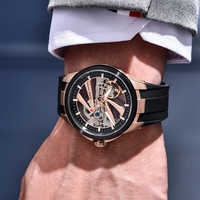 Montre mécanique de luxe pour homme PAGANI DESIGN YS030 Alien Hollow Tourbillon, mouvement transparent en silicone luminescent, saphir