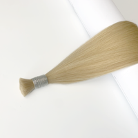 Cheveux vierges chinois naturels noirs super double tirés, lisses et ondulés, cuticules alignées, cheveux humains réels en vrac, tissage de cheveux