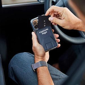 Accessorio per cellulare magnetico personalizzato con clip per carta d'identità in pelle sintetica adatto per portafogli magnetici di <span class=keywords><strong>iPhone</strong></span> 16 15 <span class=keywords><strong>14</strong></span> Pro Max - Product Image 4