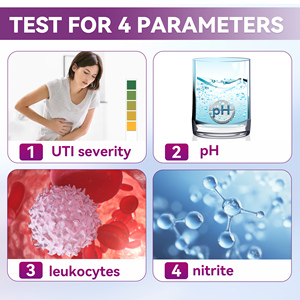 HONGYI URS <strong>UTI</strong>-4 Urinary Tract Infection <strong>Test</strong> <strong>Kit</strong> for Female Leukocytes Nitrite and pH CE Certified Home Use - Product Image 4