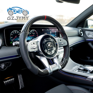 Volante Professionale in Fibra di Carbonio e Pelle con Design a Libellula per Mercedes Benz <span class=keywords><strong>AMG</strong></span> W204 W205 <span class=keywords><strong>W212</strong></span> W214 W215 W218 W223 - Product Image 2