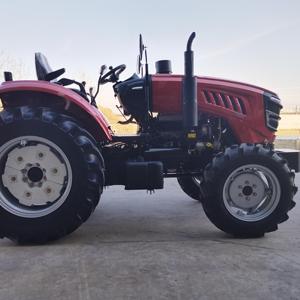 Red 4WD Wheel Tractor TT604 Gear Drive Farm Machinery High Productivity Engine Powered - Product Image 4