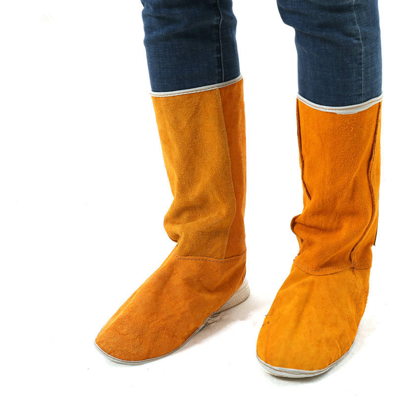 Welder Safety Cow Split Leather Shoe Covers for Foot Protection - Main Image