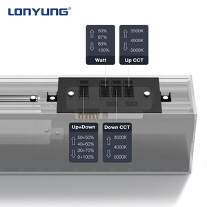 Hot bán thương mại 6000LM 1200 mét 60 Wát treo tuyến tính Đèn trần văn phòng có thể kết nối CCT chuyển lên và xuống <span class=keywords><strong>LED</strong></span> tuyến tính chiếu sáng - Product Image 4
