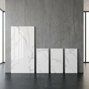 Azulejos de Porcelana Pulida Fogg Cloud White de 800x1600 mm, Azulejos de Cerámica con Aspecto de Mármol de 80x160 cm para Piso y Pared - Product Image 4