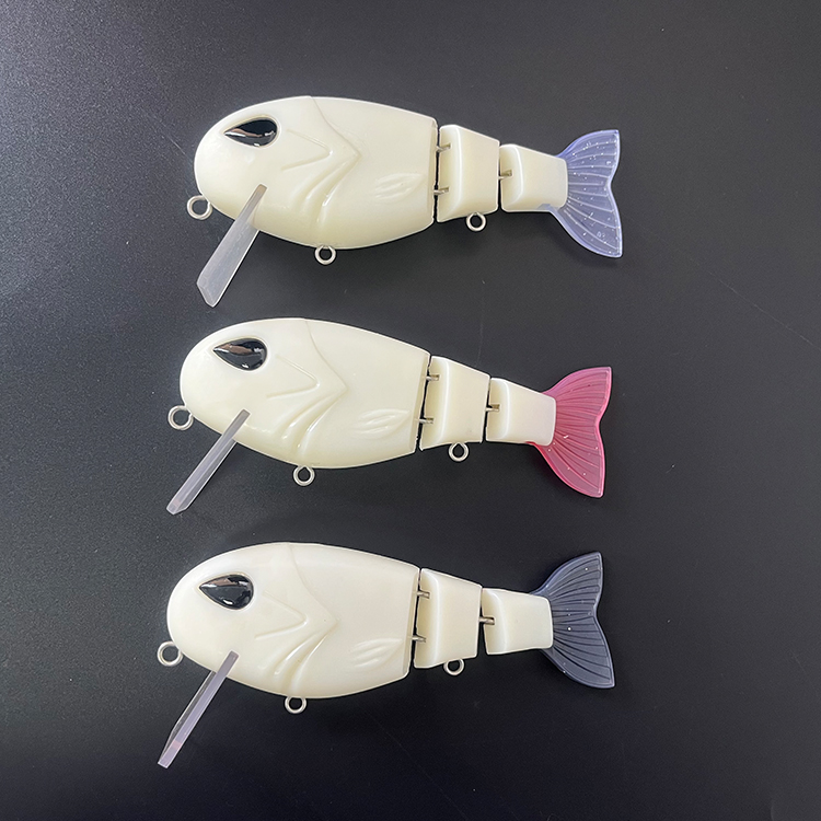 Lot De 2 Leurres De Pêche Articulés 8 Segments - Poisson Nageur Pour Brochet