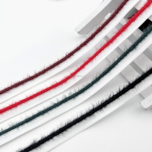 Bordure en polyester imprimé haute ténacité de 10 mm, imitation fourrure de marteau, pour vêtements, textiles de maison, chaussures et sacs - Product Image 1
