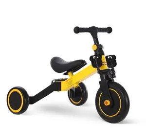 Modello di moda 0-6 anni triciclo per bambini giocattolo bici per bambini portatile 3 ruote Trike pieghevole multifunzione 3 in 1 bicicletta per bambini