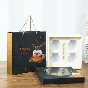 Caja de Regalo de Miel de Lujo Personalizada con Ventana, Diseño Premium de Tapa Tierra-Cielo para Venta al por Mayor - Product Image 3