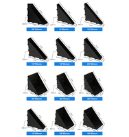 Coin de protection en plastique noir de 50/60/80mm pour l'expédition protecteur d'angle de bord de verre pour l'application d'emballage de boîtes en carton