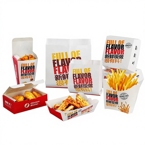 Caja Desechable para Hamburguesas, Caja para Papas Fritas, Pollo, Arroz, Nuggets, Pollo Frito Coreano, Plato para Comida para Llevar, Hecho en China - Product Image 1