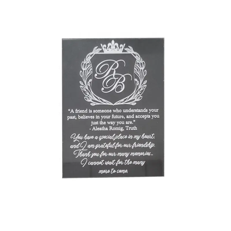 Sample birthday card puberty ceremony acrylic clear invitation cards