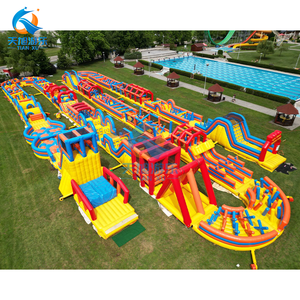 Adultes Géant Commercial Extérieur <span class=keywords><strong>Gonflable</strong></span> Terrain Parcours d'obstacles Défis Cours de course <span class=keywords><strong>gonflable</strong></span> Maison de rebond <span class=keywords><strong>Jeux</strong></span> de fête - Product Image 6