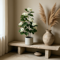 Item Dekorasi Rumah Desain Baru Bunga Hydrangea Buatan Putih Pohon Bunga Buatan Dekorasi Kantor Hotel Rumah Pernikahan