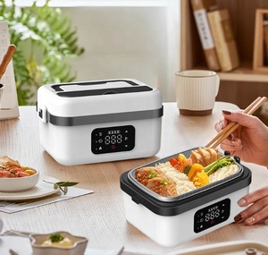 Boîte à lunch électrique USB portable pour camping, voiture, extérieur, isotherme, rechargeable, sans eau, avec affichage numérique LED, capacité 1L, pour le bureau - Product Image 2