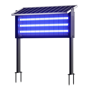 Lámpara Solar LED Industrial <span class=keywords><strong>de</strong></span> 35W para Exteriores, Modelo HL-917, Resistente al Agua, con Gran Cobertura (200-300), Color Morado, Eliminador <span class=keywords><strong>de</strong></span> Insectos - Product Image 1