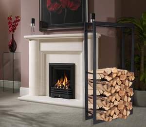 Support et étagère modernes en acier de bois de chauffage enduit de poudre pour l'emballage de vente par correspondance d'utilisation d'intérieur de cheminée - Product Image 6