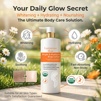 Lotion corporelle hydratante douce en gros format avec pompe, formule hydratante douce pour les marques de beauté, approvisionnement en gros direct usine