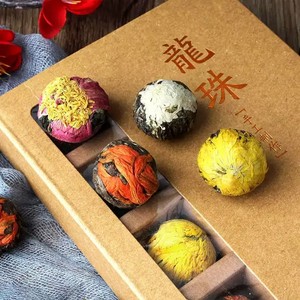 Té de Flores 100% Hecho a Mano, 18 Piezas/Caja de Regalo, Rosa, Crisantemo, Sabor Natural, Té Pu'er a Granel, OEM, Regalo Saludable - Product Image 3