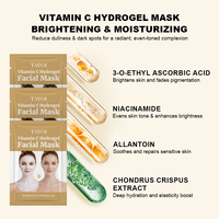 Masque facial en feuille de collagène beauté à l'acide tranexamique, acide hyaluronique et niacinamide pour une hydratation profonde, un éclaircissement et un raffermissement