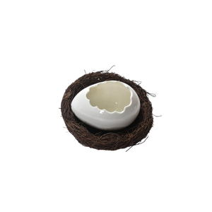 ถาดอบเซรามิกเคลือบขาวแบบไข่ สำหรับอบคัสตาร์ดไข่ อบอู๋กราตอง รูปทรงไข่ เป็นมิตรกับสิ่งแวดล้อม ใช้กับเตาอบได้ - Product Image 3