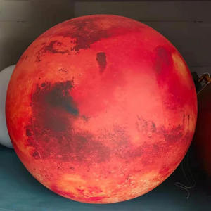 Globos de planeta inflables gigantes de Marte con luz LED Globos de sistema solar de PVC para eventos Publicidad Inflables - Product Image 4